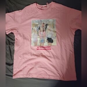 Pink Graphic Mean Girls Oversized Fit T-Shirt